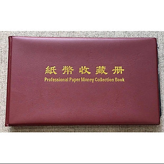 Album đựng tiền giấy mini cầm tay 20 phơi đen