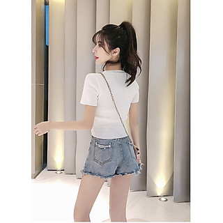 áo len cộc tay đan dây