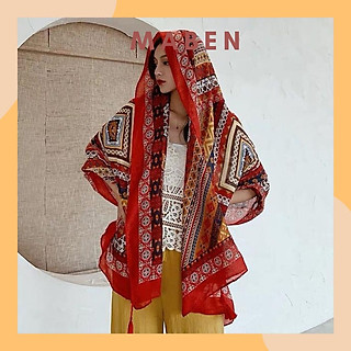 Khăn choàng thổ cẩm boho khăn choàng du lịch biển