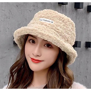 Nón mũ buket len lông cừu thời trang Hàn Quốc dona21112305