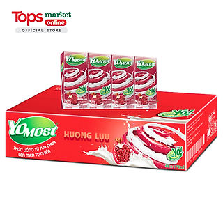 Thùng 12 Lốc Sữa Chua Uống Yomost Lựu 170Ml