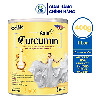 Sữa bột dinh dưỡng Asia Curcumin Asia Nutrition tác dụng giúp làm lành vết thương, chống lão hóa hiệu quả