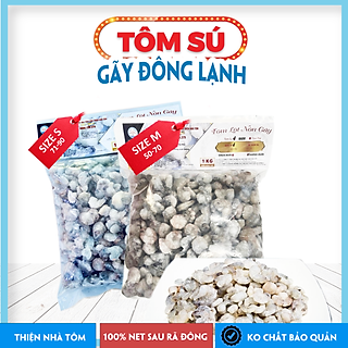 Tôm sú nõn gãy đông lạnh Thiện Nhà Tôm túi 1kg giao nhanh siêu tốc HCM