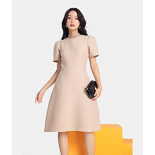 Đầm Nữ Basic HNOSS Kiểu Tay Ngắn HNDLU030