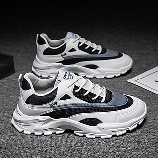 Giày Thể Thao Nam Giày sneaker HHT,   Màu Trắng Sữa S101