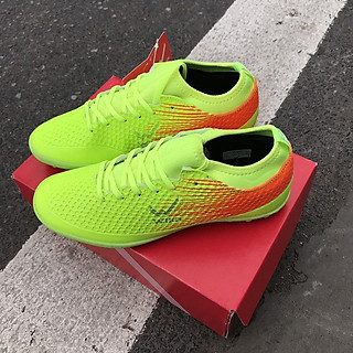 Giày bóng đá chính hãng wwwWika Flash cổ thun xanh cao cấp