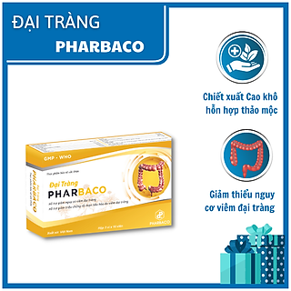 Đại Tràng Pharbaco - Giải pháp cho viêm đại tràng, giảm thiểu các triệu chứng rối loạn tiêu hóa do viêm đại tràng, triệu chứng đau bụng, chướng bụng, ăn không tiêu (30 viên)
