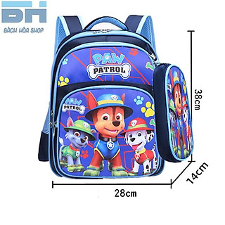 Tặng kèm hộp bút - Balo học sinh tiểu học, hoạt hình 3D - Chất liệu chống thấm