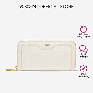 Vascara Ví Cầm Tay Zip-Around Phối Vân Cá Sấu - WAL 0302