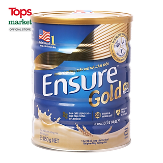 Sữa Bột Ensure Gold Hương Lúa Mạch 850G