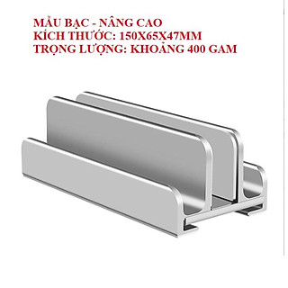 Giá đỡ kiêm đế dựng đứng Laptop Macbook máy tính bảng Ipad Surface bằng nhôm nguyên khối