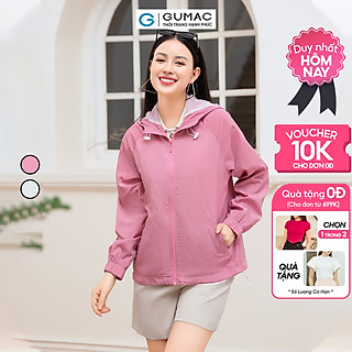 Áo khoác phối khóa kéo thời trang GUMAC AD10020