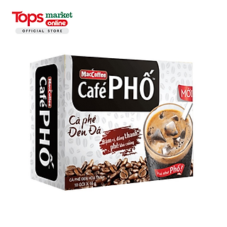 Cà Phê Phố Đen Đá MacCoffee 160G (10Gói*16G)