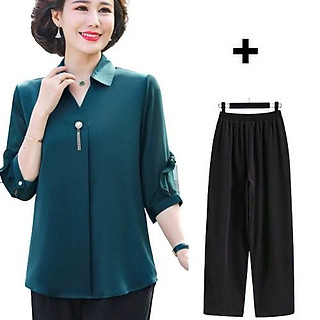 Đồ Bộ Cho Mẹ Trung Niên , Quần Áo Trung Niên Trẻ Trung Sang Trọng Tặng Mẹ, Thời Trang Trung Niên Big Size