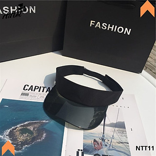Nón lưỡi trai thể thao, nón kết đi biển nửa đầu vành trong suốt thời trang - NTT11