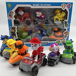 Chó cứu hộ, đồ chơi chú chó cứu hộ gồm 6 xe chó - Quà tặng lý tưởng cho bé