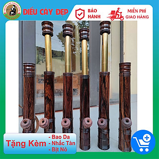 Điếu Cày Mini Rút  Gỗ Mun Trơn