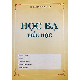 Học Bạ tiểu học (màu vàng)