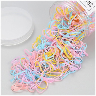 Hộp dây buộc tóc 500c nhiều màu bé gái PKT0015B