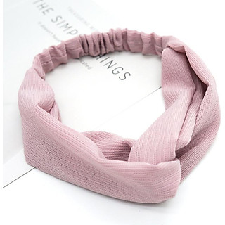 Băng đô màu hồng phấn mẫu mới phong cách Hàn Quốc