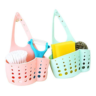 Giỏ nhựa dẻo đựng đồ treo vòi bồn rửa bát.