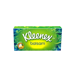 Kleenex Khăn Giấy Hộp H.Dầu Balsam (64 tờ)