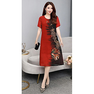 ĐẦM SUÔNG IN HỌA TIẾT LẠ MẮT