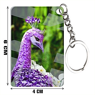 Móc khóa mica in hình