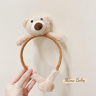 Bờm cài tóc hình thỏ bông, gấu bông đáng yêu cho bé mimo baby KT11