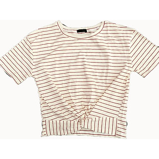 Áo thun xoắn eo nữ