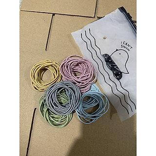 Set Thun ( Dây ) Buộc Tóc 100 Cái