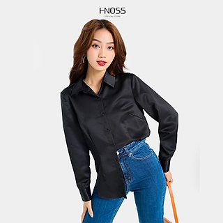 Áo Sơ Mi Nữ Thời Trang HNOSS Lụa Form Ôm HNASM018