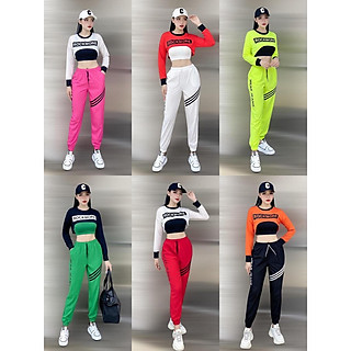 set áo tập thể thao 3 món tập gym yoga zumba nhảy hiphop nhảy aerobic đồng phục đội nhóm