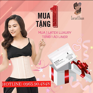 Đai Nịt Bụng Latex Corset Chuẩn(Màu Nude)