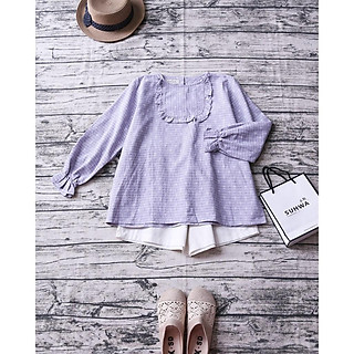 ÁO CỔ YẾM BÈO TAY BỒNG NHÚN