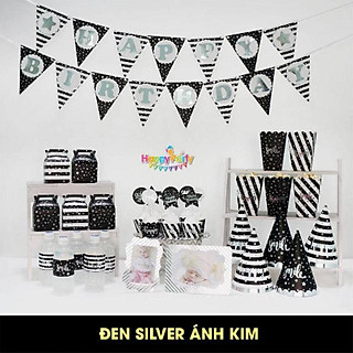 set ép kim đen bạc