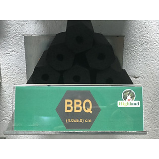Than Gáo Dừa ( Hộp/Bịch 1kg) Than nướng không khói không mùi dạng BBQ (4x5 cm)