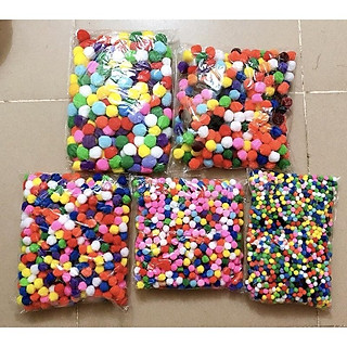 Hạt bom bom, hạt bông màu bombom (bịch 120gr)