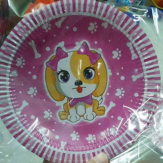 set 6 dĩa giấy trang trí sinh nhật