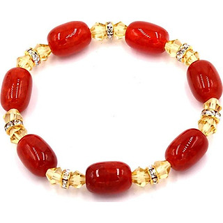 Vòng đeo tay chuỗi hạt đá vân rồng đỏ FSOV5