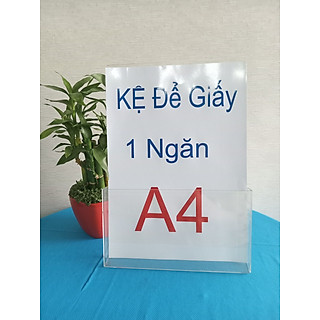 Kệ mica để nhiều giấy 1 ngăn khổ A4 - A5 - 1/3 A4