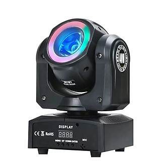 ĐÈN MOVING 60 W MINI + VIỀN LED , HIỆU ỨNG PHA LUỒNG SÁNG - CHUYÊN DÙNG TRONG QUÁN BAR MINI , CÀ PHÊ DJ ,