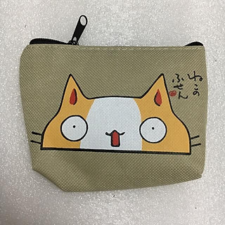 Ví mini mèo xinh vải canvas đẹp bền