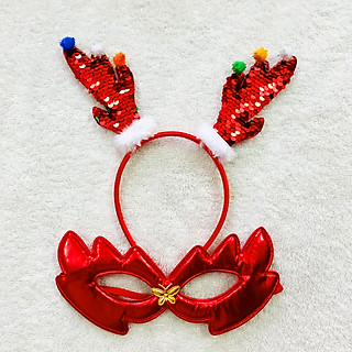 Combo Mặt Nạ Băng Đô Bờm Cài Tóc Noel Giáng Sinh Christmas