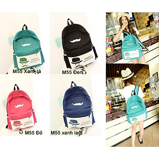 Ba lô nữ vải đũi mềm Phong cách Châu Âu M54