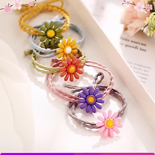 dây buộc tóc hoa cúc xinh xắn