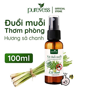 Tinh dầu đuổi muỗi Purevess, hương sả chanh
