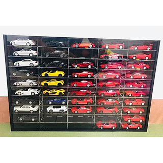 Kệ mica trưng bày xe mô hình đa năng tỉ lệ 1:64