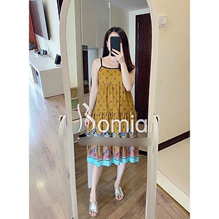 Váy lanh 2 dây  - Váy suông