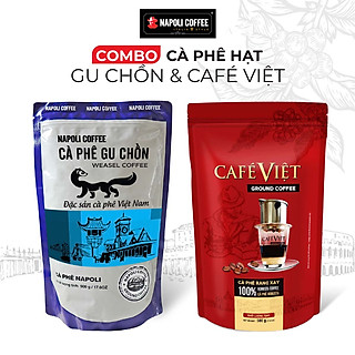 Combo Cà Phê Gu Chồn (Túi 500g) và Cà Phê Việt (Túi 500g) - Napoli Coffee